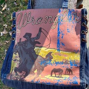 Wrangler Multicolor Tote Bag EUC No stains or rips